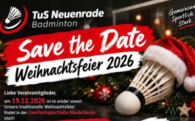Save the Date – Weihnachtsfeier 2026